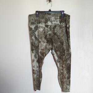 Lululemon Align green diamond dye high-rise pant 24" women's size 20